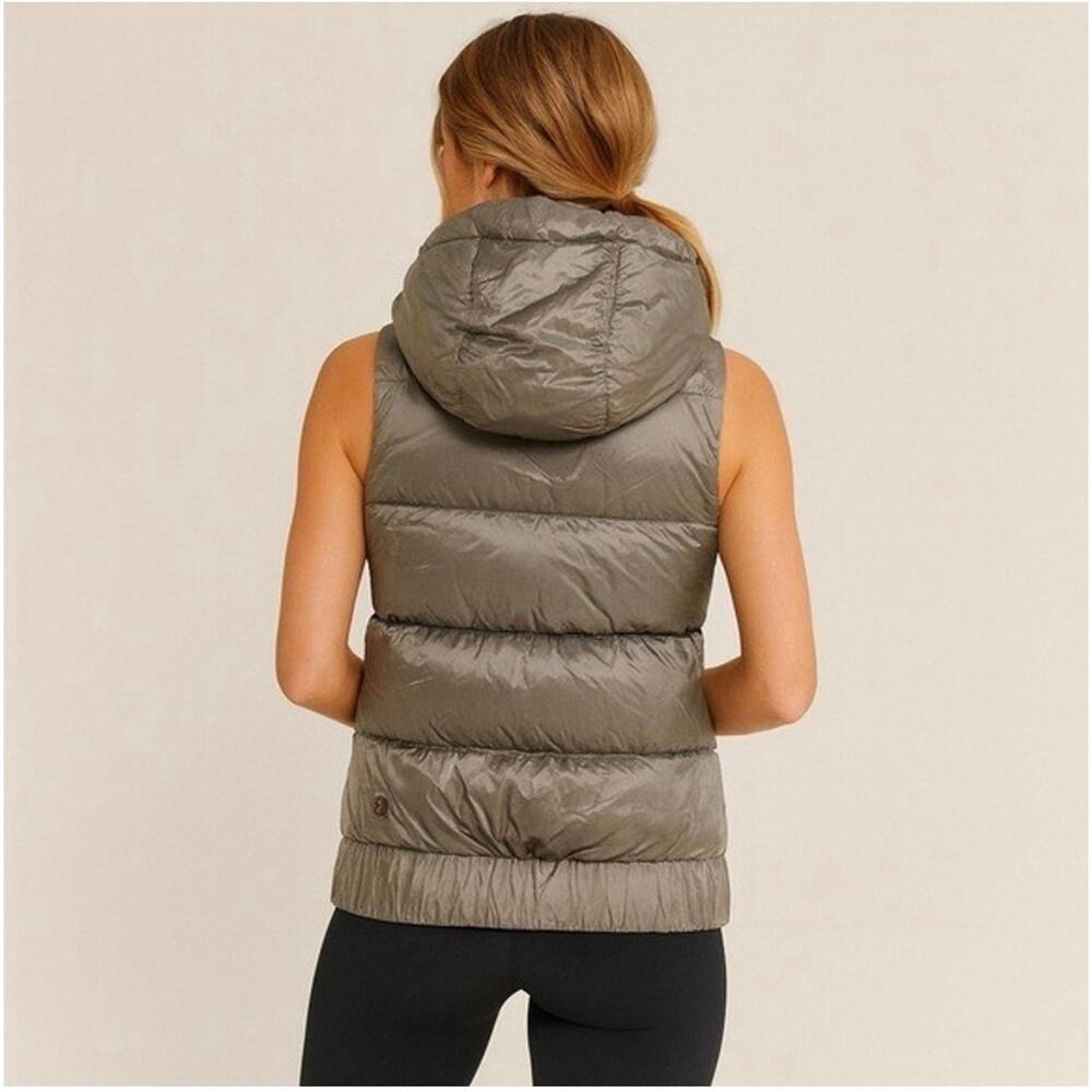 Lululemon The Fluffiest Puffer Vest 6 Cashew Coast Camo Butter Reversible Down - Picture 2 of 15
